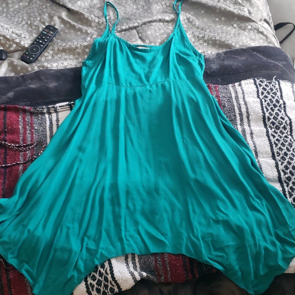 Adam Levine Turquoise Dress